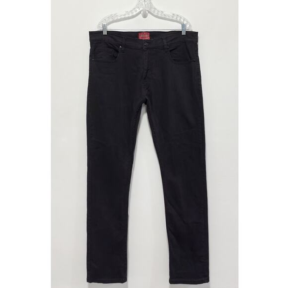 Mousai Other - Mousai - Men's Black, Straight Leg, Stretch Denim Jeans - 36 x 34